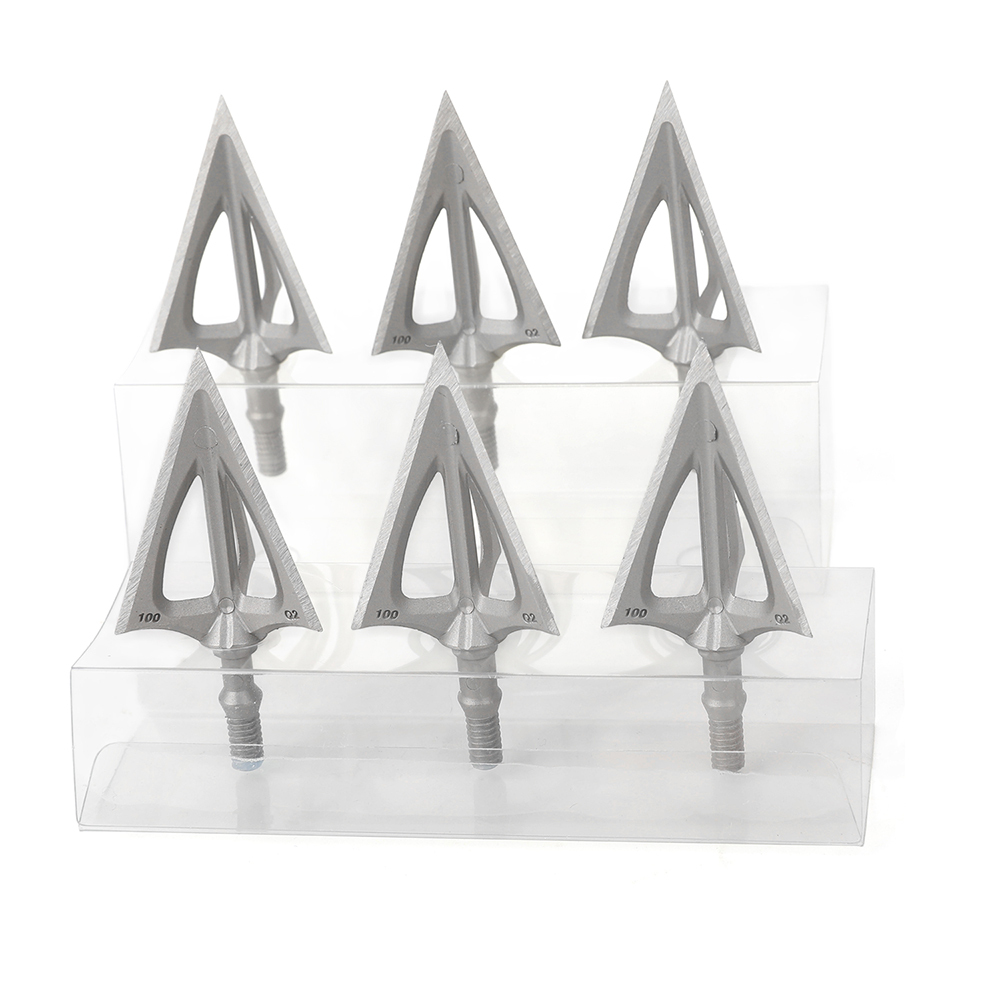 Q2 420 Stainless Steel Hunting Broadheads (12pcs) – 100 Grain