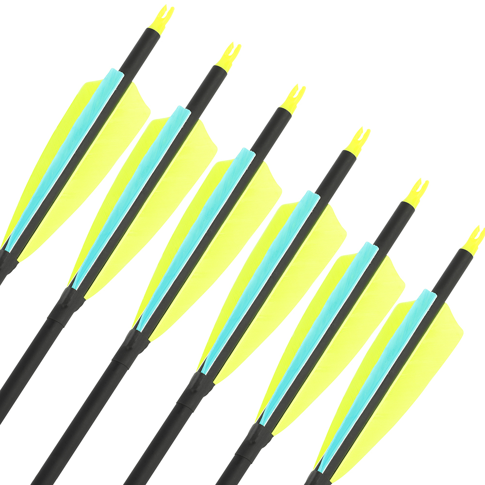 12X Carbon Arrows SP500 ID 6.2mm Arrow Shaft for Hunting 