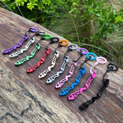Archery Bow Riser Keychain Lightweight Aluminum Key Ring