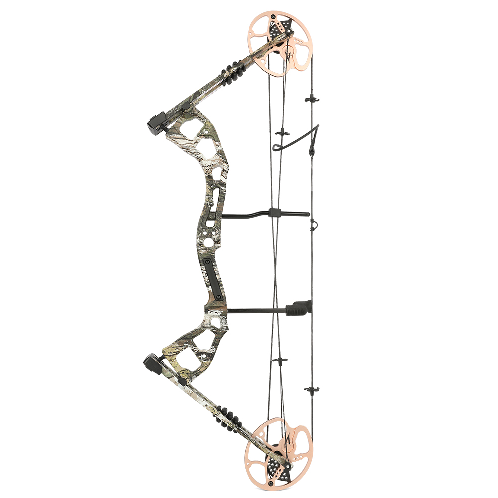 Junxing M193 Compound Bow Set – 70lbs Adjustable Camo Hunting Bow