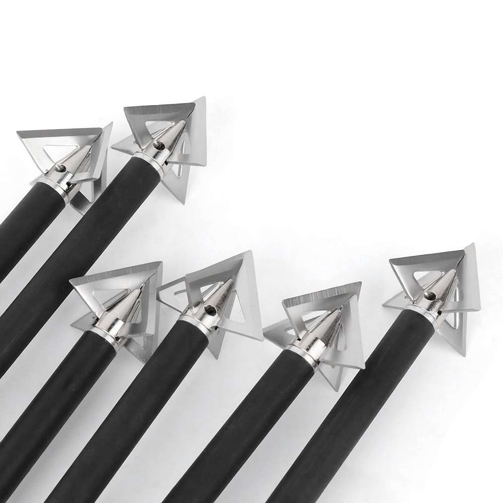 AME ARCHERY Cross Star 4-Blade Hunting Broadhead (12pcs)