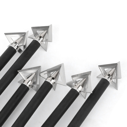 AME ARCHERY Cross Star 4-Blade Hunting Broadhead (12pcs)