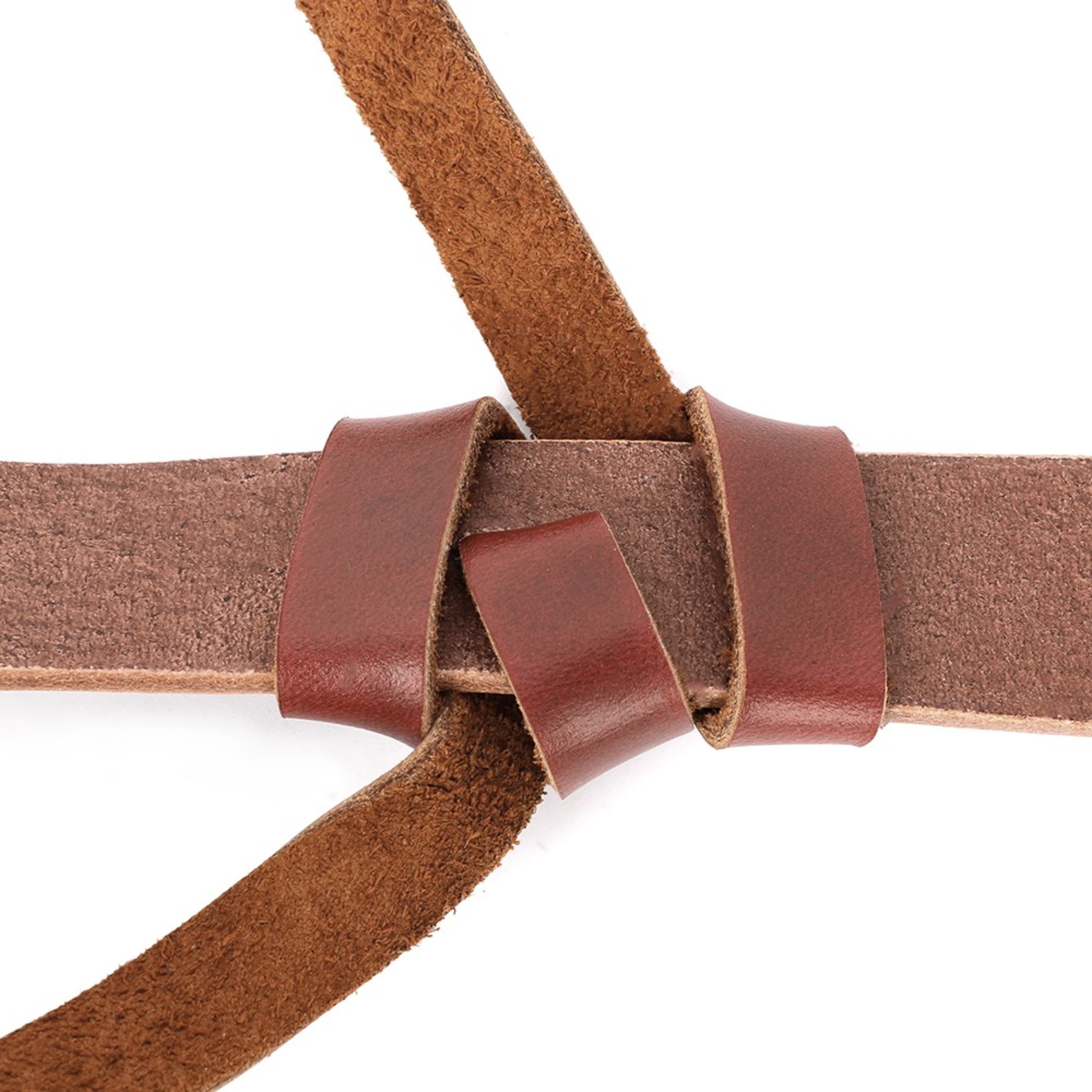 Brown Cowhide Traditional Archery Arrow Quiver Case