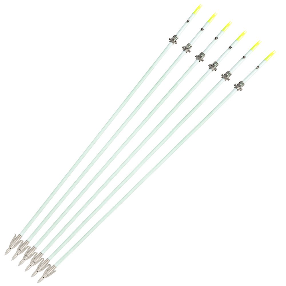 AME ARCHERY Luminous Bowfishing Arrows – Short Head(12pcs)