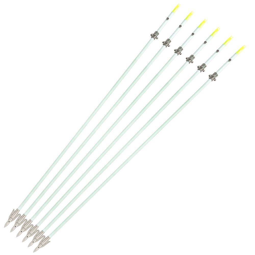 AME ARCHERY Luminous Bowfishing Arrows – Short Head(12pcs)