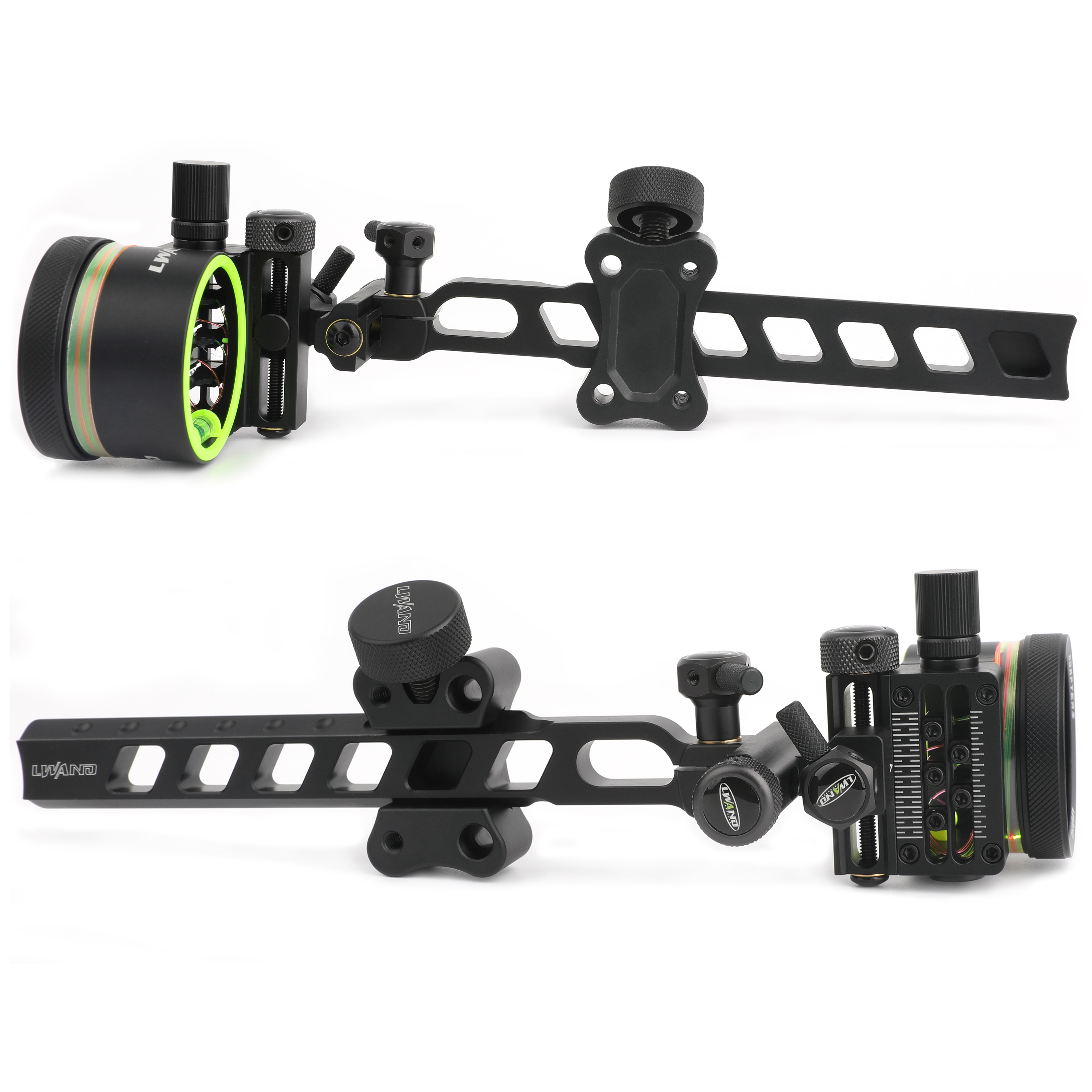 Compound Bow Sight, Right-Handed, CNC Alloy, 0.019" Fiber Optic, Micro-Adjustable