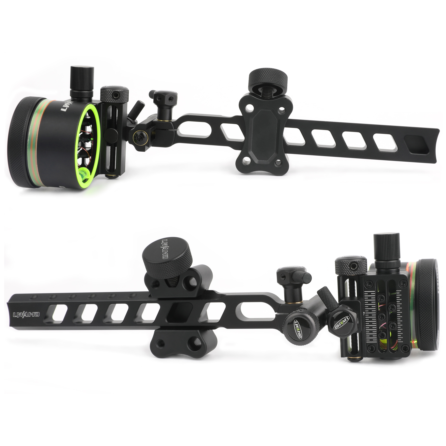 Compound Bow Sight, Right-Handed, CNC Alloy, 0.019" Fiber Optic, Micro-Adjustable