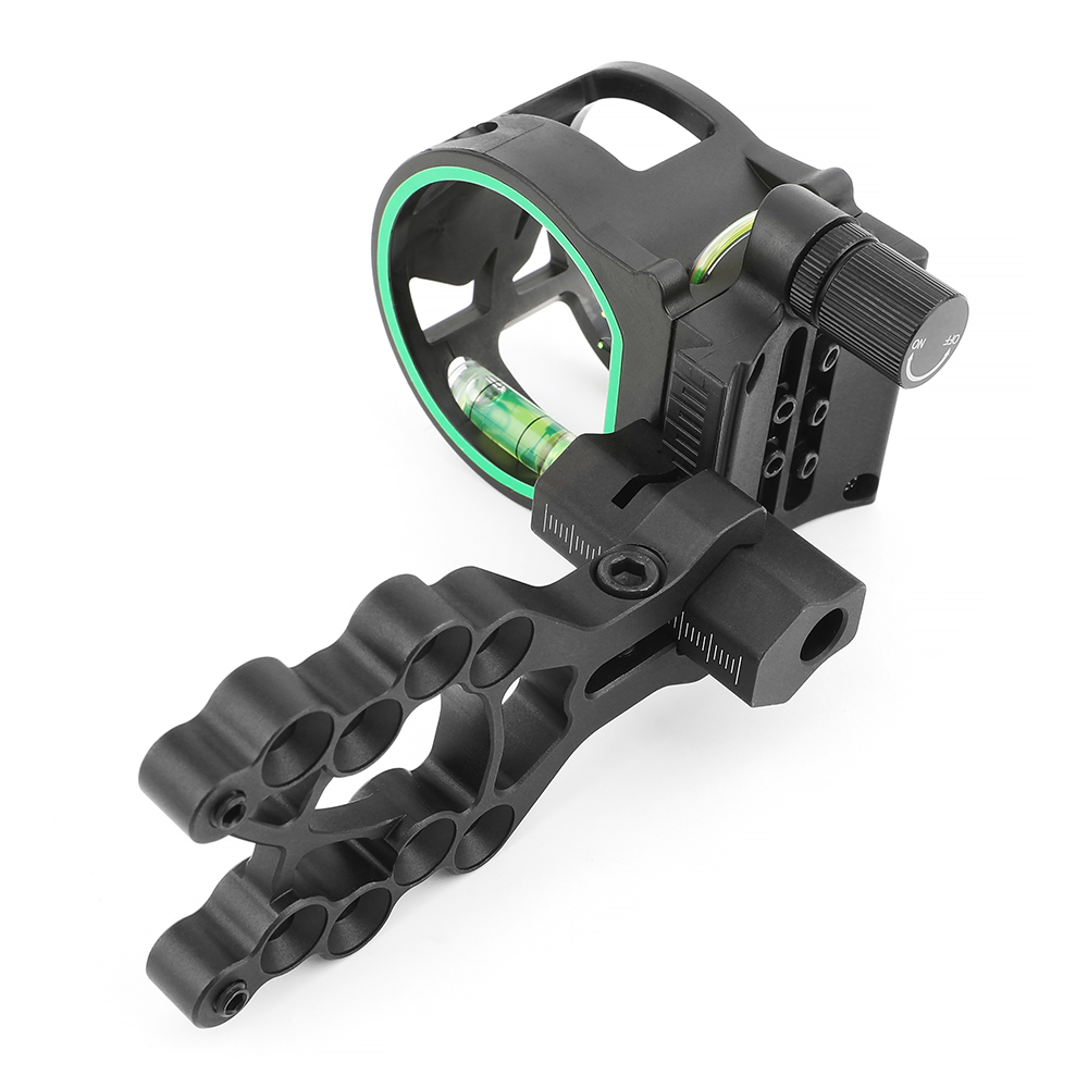 AME ARCHERY M1 5-Pin Bow Sight - Adjustable, Flip-Mount, CNC Machined Aluminum