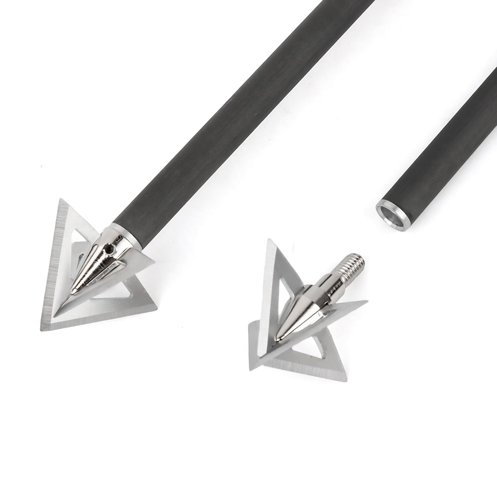 AME ARCHERY Cross Star 4-Blade Hunting Broadhead (12pcs)