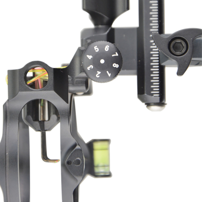 Vertex DB8170 7-Pin Sight with 0.019 Fiber Optic, Black Aluminum Alloy