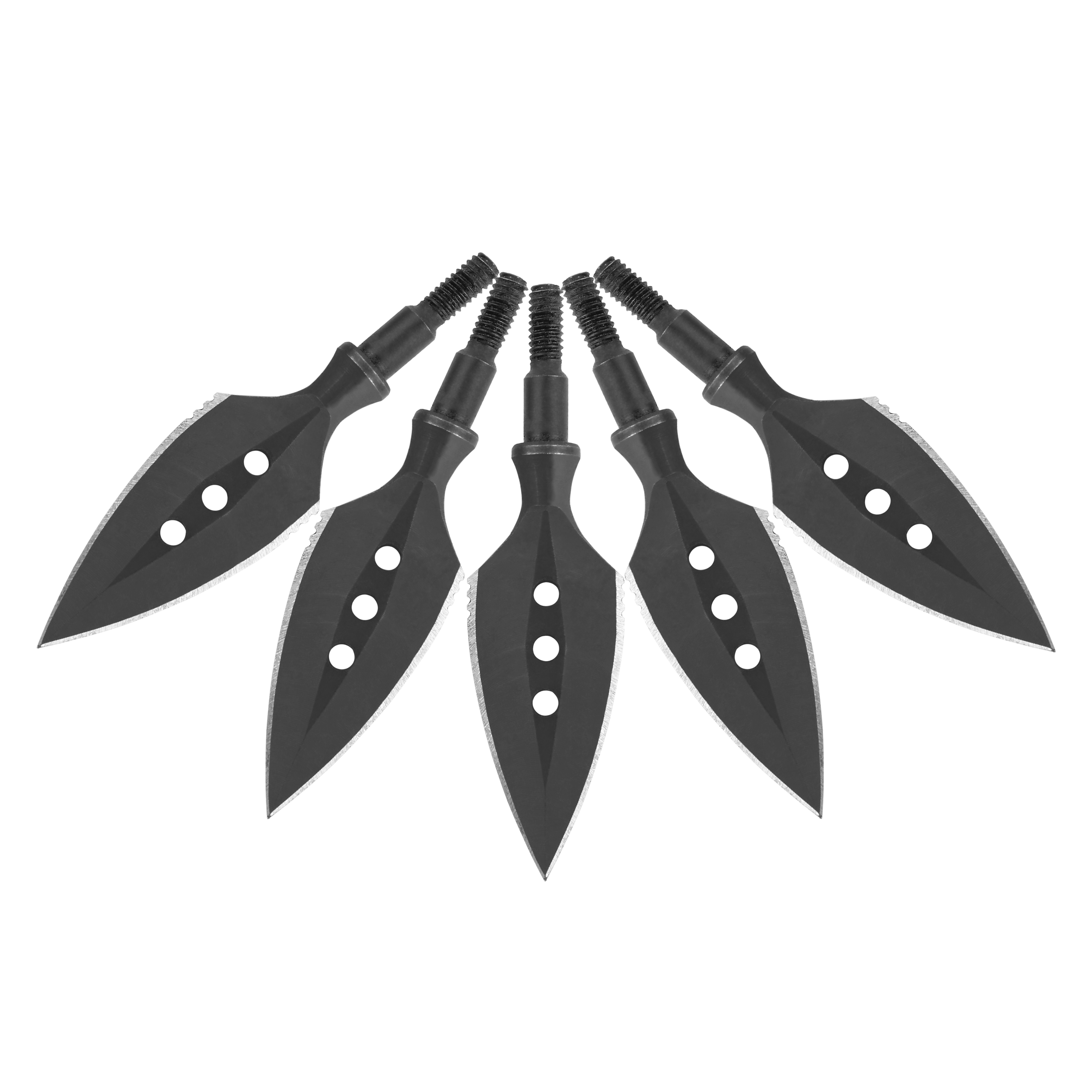 Traditional Archery Broadheads, 200 Grain, High Carbon Steel, 6pcs, 0.68" Cutting Diameter