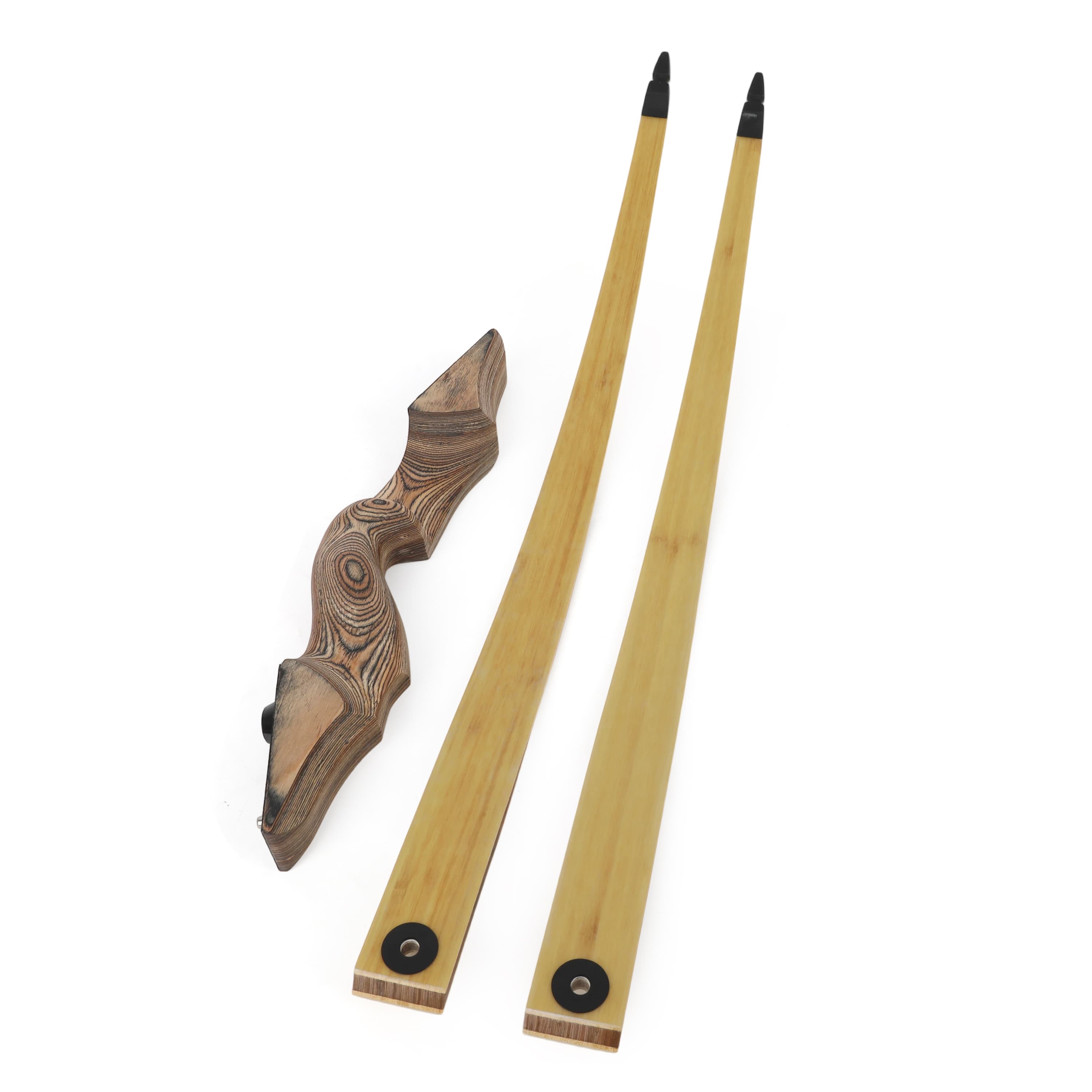Black Hunter 60'' Archery Longbow Set Hunting 20-60lbs