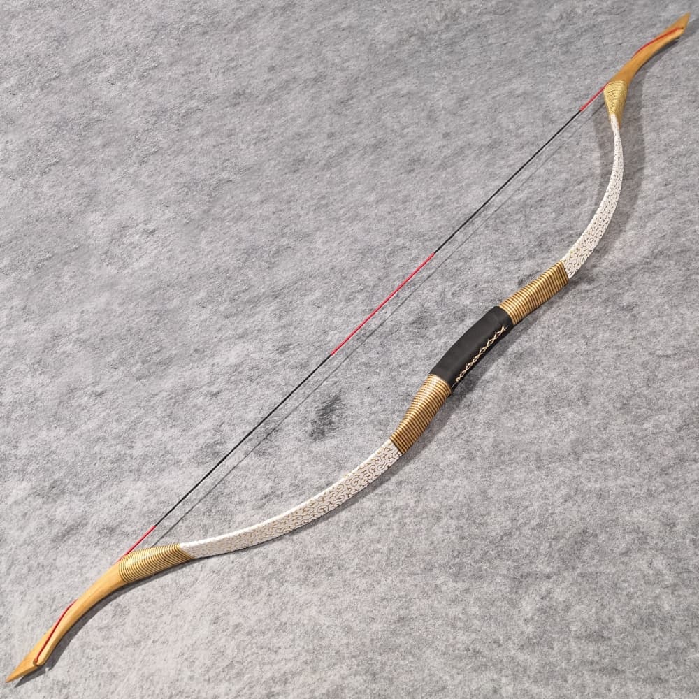 Traditional Mongolian Recurve Bow Kit 25–55lbs Wooden Archery