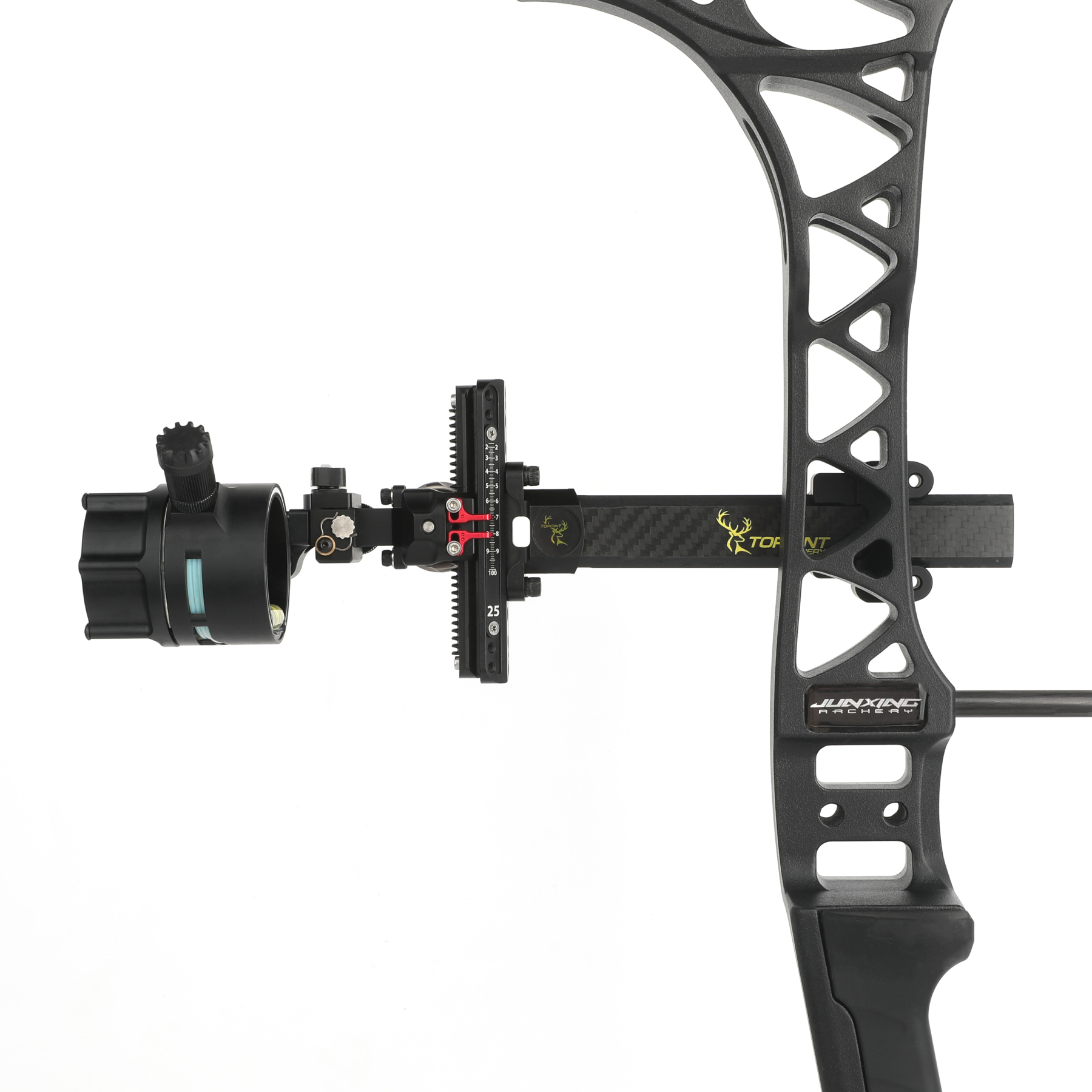 1 Pin Compound Bow Sight 0.019" Micro Fiber Archery Hunting