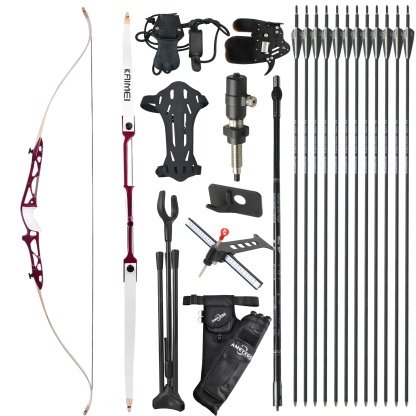 KAIMEI 66" 68" 70" Archery Takedown Recurve Bow Arrows Set