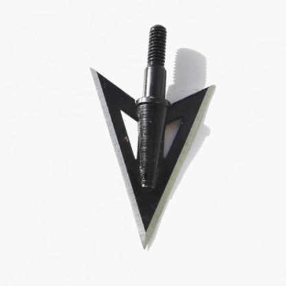 Fixed 2-Blade Broadheads, 100 Grain, 1.07" Cutting Diameter, 12pcs, Metal Hunting Tips