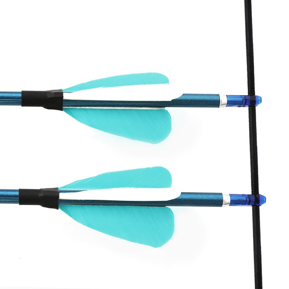 AME ARCHERY 1.75inch Fox 2" Heart-Shaped Feather Pure Carbon Arrows(12pcs)