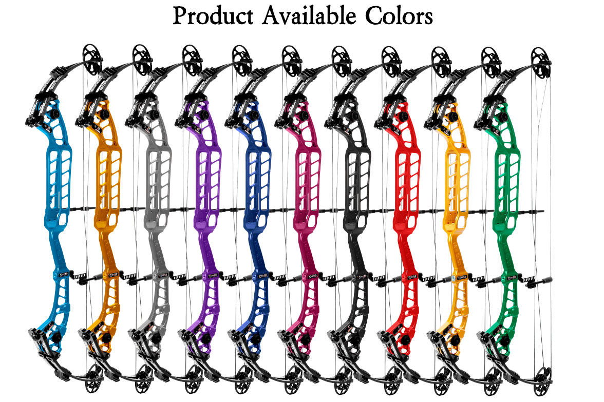 Sanlida Archery 37” Hero 10 II Target Compound Bow (Flexible Draw Wall Edition) Small Cam