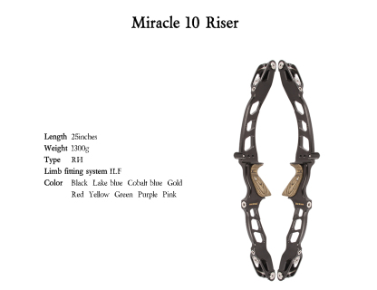 SANLIDA Miracle 10 ILF Target Recurve Bow Kit Black