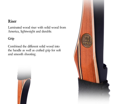SANLIDA ARCHERY Royal X8 68" Traditional Longbow Wood Hunting Bow Kit
