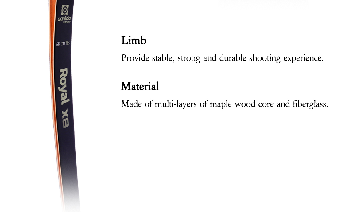 SANLIDA ARCHERY Royal X8 68" Traditional Longbow Wood Hunting Bow Kit