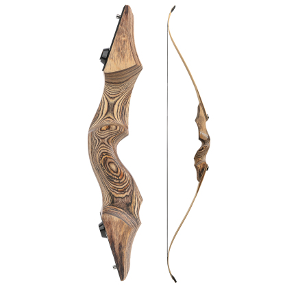 Black Hunter 60" Recurve Bow Set – Transparent Limb Edition (60lbs)
