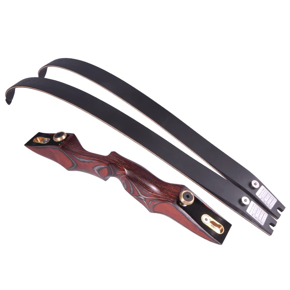 58" Traditional ILF Recurve Bow 20–50 lbs Wooden Takedown