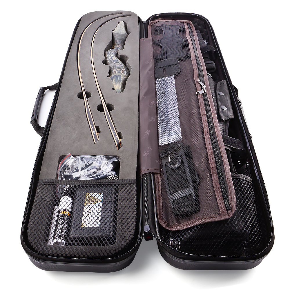 Black Hunter 60" Takedown Recurve Bow Box Set – 20-60lbs Right/Left Hand