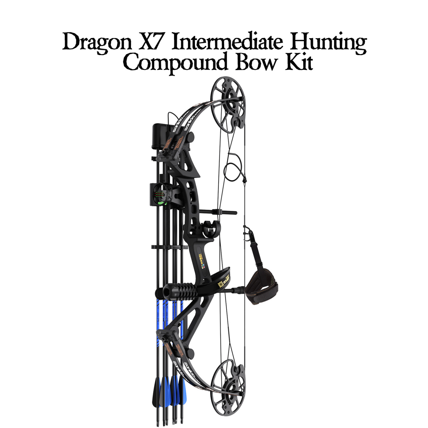 SANLIDA ARCHERY Dragon X7 Intermediate Hunting Compound Bow Kit