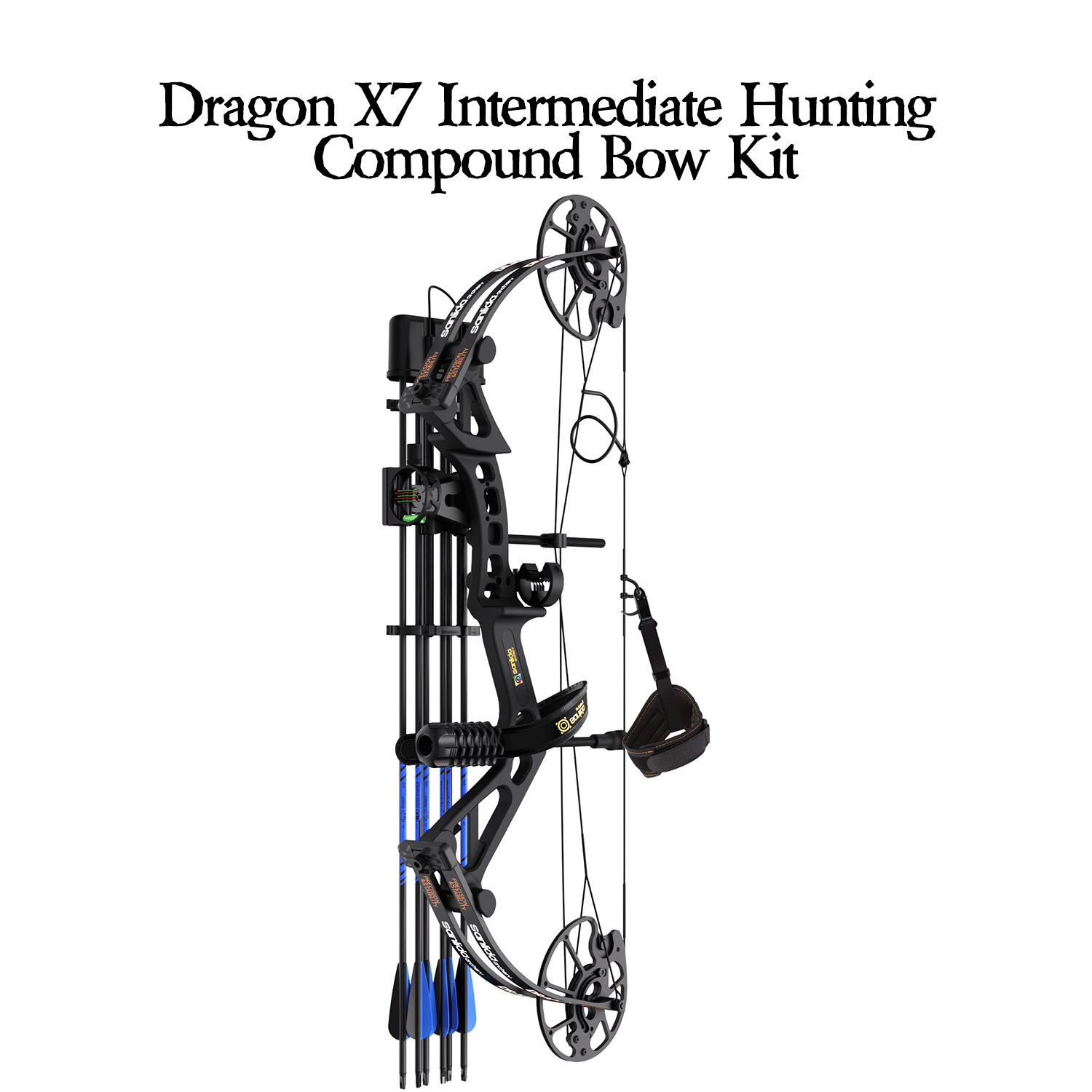 SANLIDA ARCHERY Dragon X7 Intermediate Hunting Compound Bow Kit