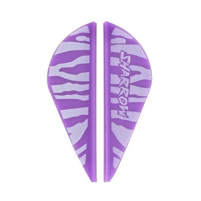 AME Archery Water Drop Zebra Print Rubber Feather – 2 Inch (50pcs)