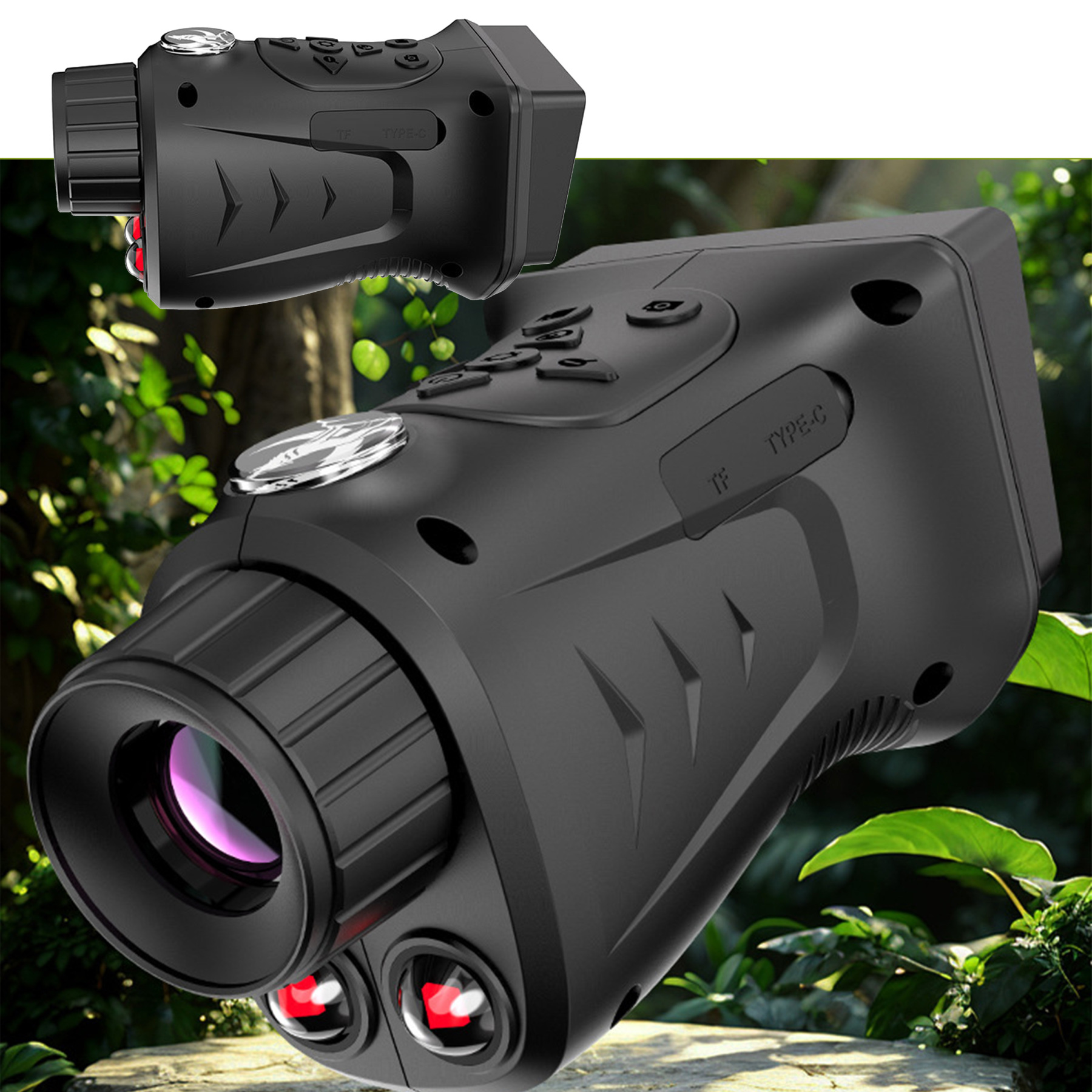 Digital Night Vision Monocular with Dual IR Recording Long Endurance