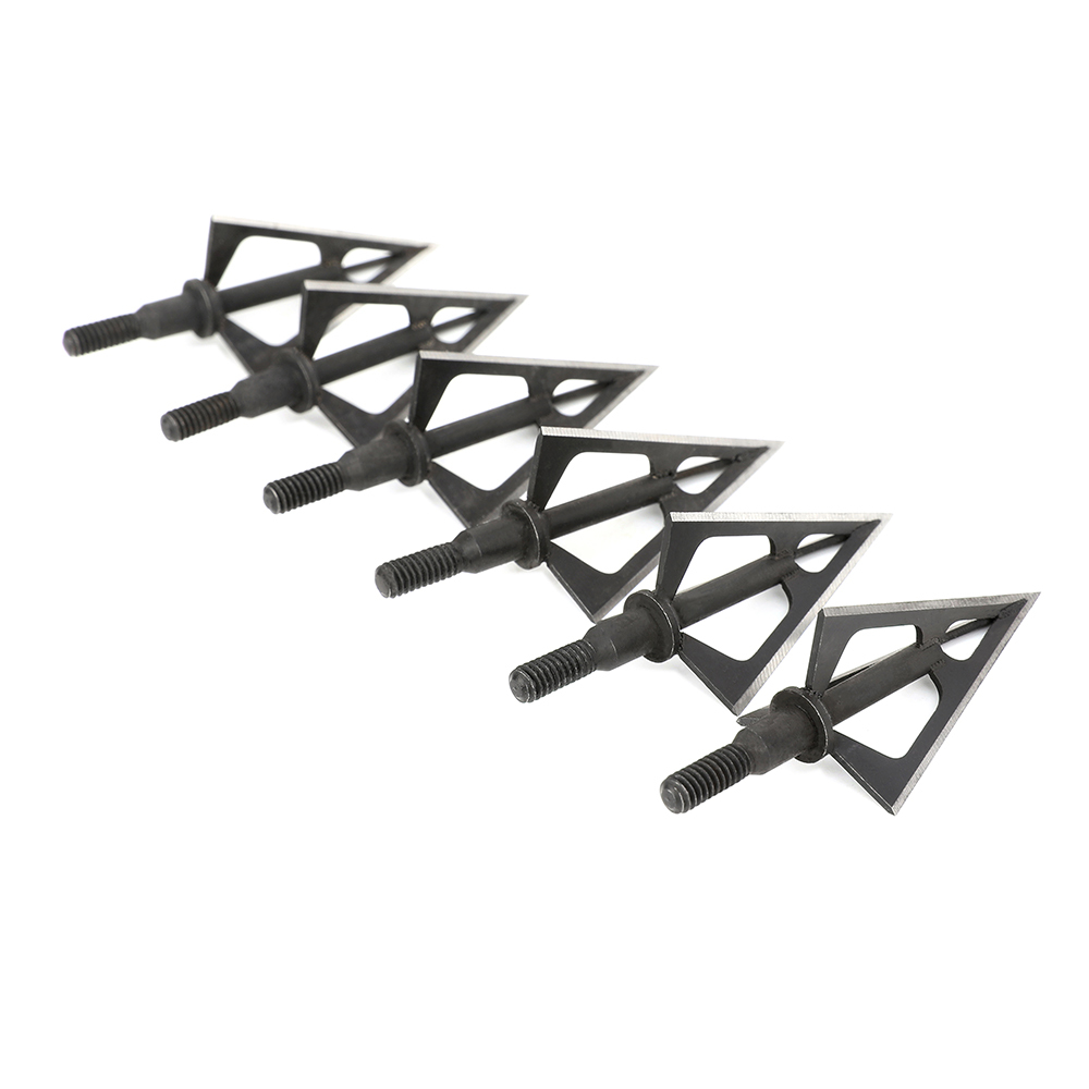 Black Widow Gen 2 Stainless Steel Arrow Broadhead Heavy-Duty for Hunting Arrows(12pcs)