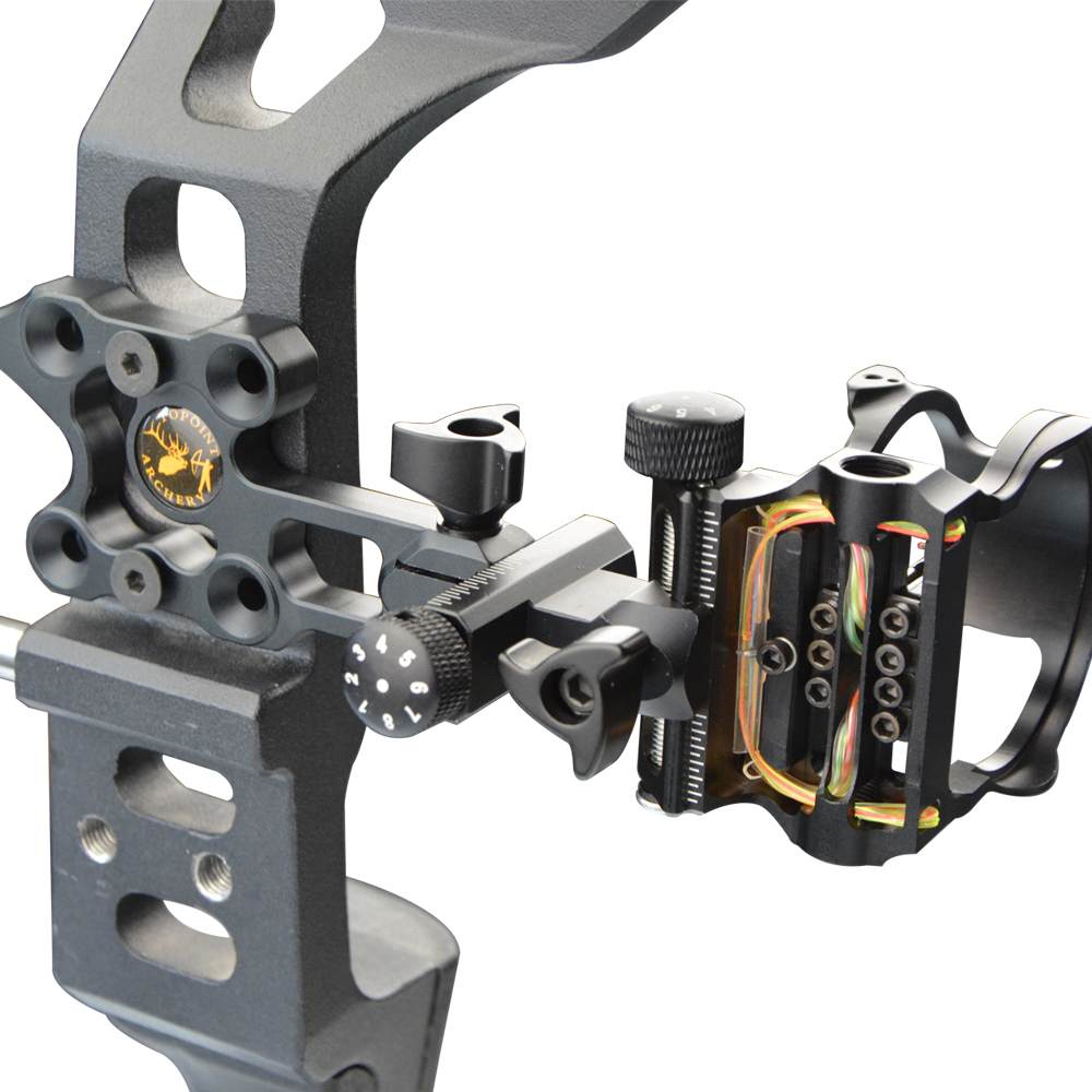 Vertex DB8170 7-Pin Sight with 0.019 Fiber Optic, Black Aluminum Alloy