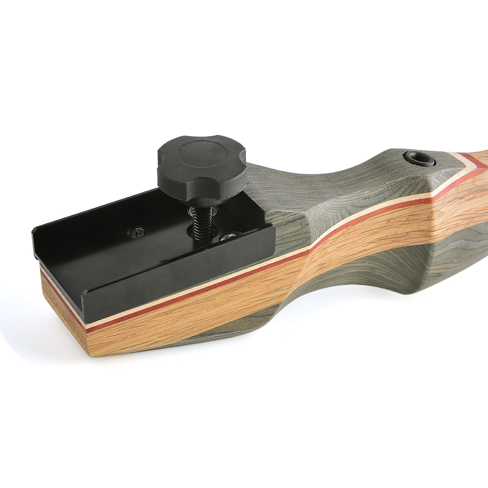 Takedown Recurve Bow, 62", 19" Technology Wood Riser, 50 lbs, Fast Plug-in Design