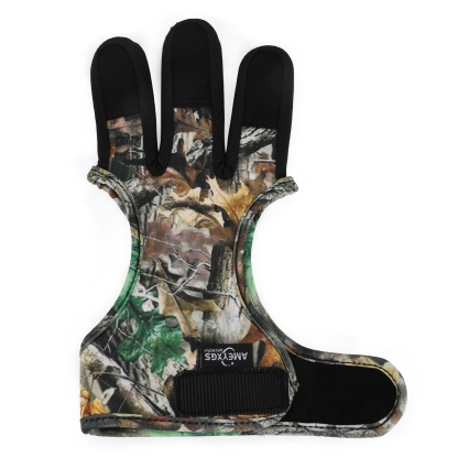 AME 3 Finger Glove Protect Gear Guard Leather