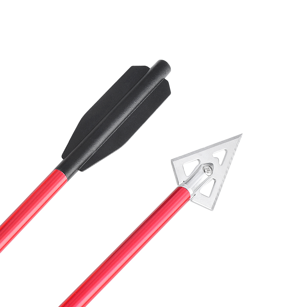 AME ARCHERY Aluminum Shaft Broadhead Mini Crossbow Arrows (12pcs)
