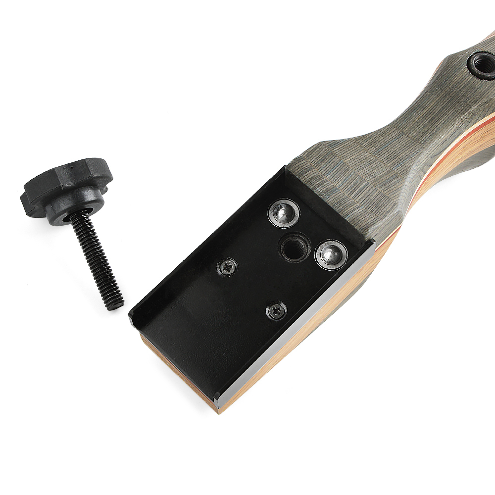 Takedown Recurve Bow, 62", 19" Technology Wood Riser, 50 lbs, Fast Plug-in Design