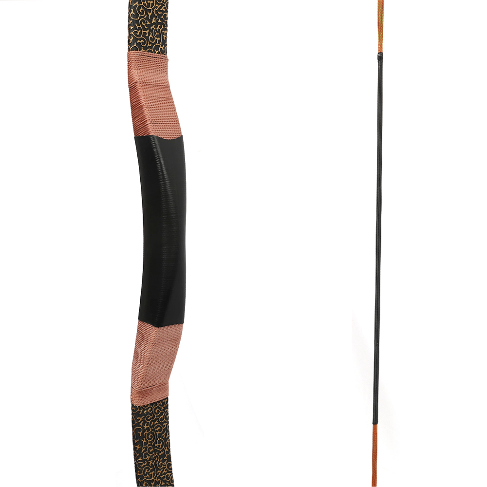 AME ARCHERY 100LBS Vintage Dragon Claw Pattern Traditional Bow