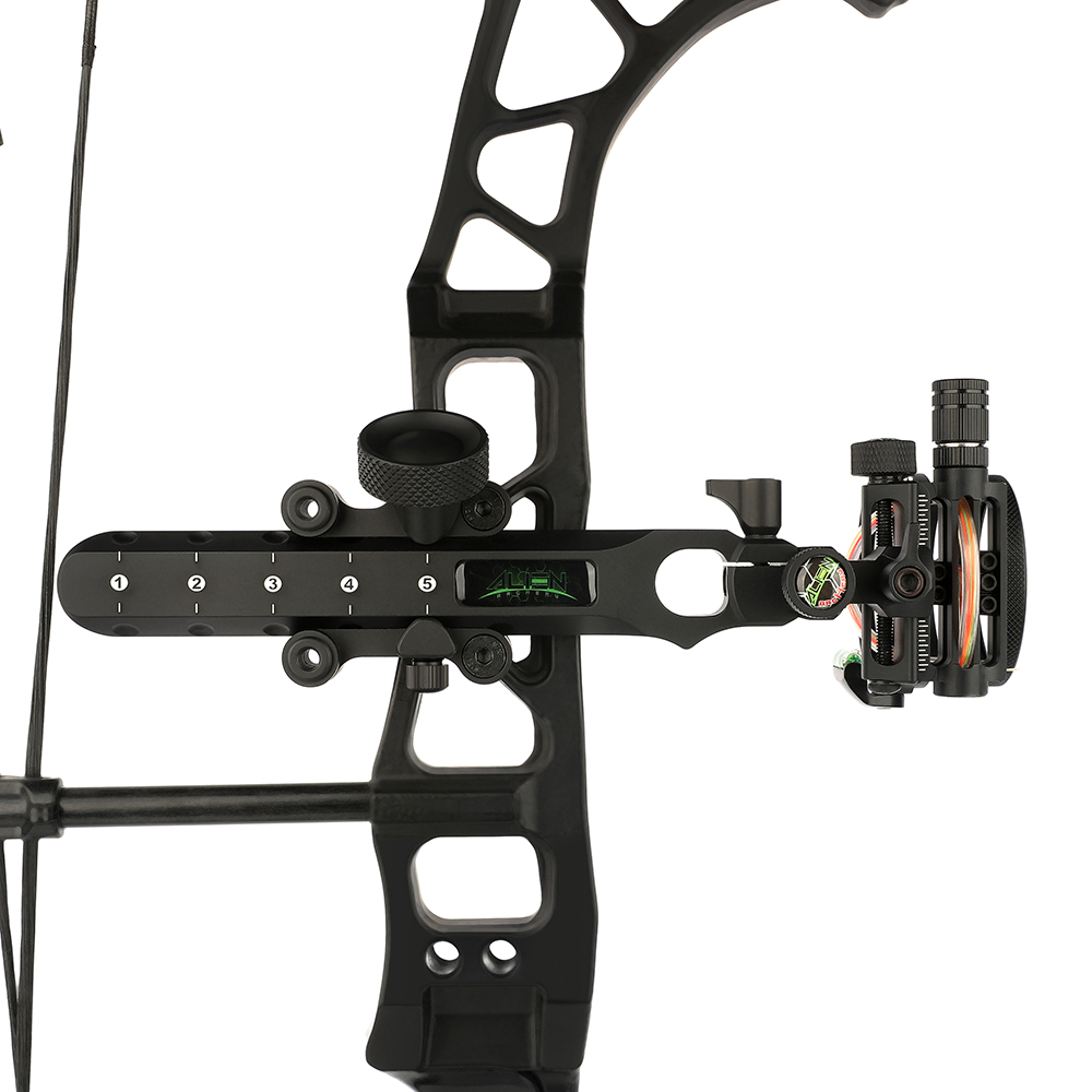 AME ARCHERY Alien 5-Pin Bow Sight - CNC Machined, Multi-Fine-Tuning, Precision Design