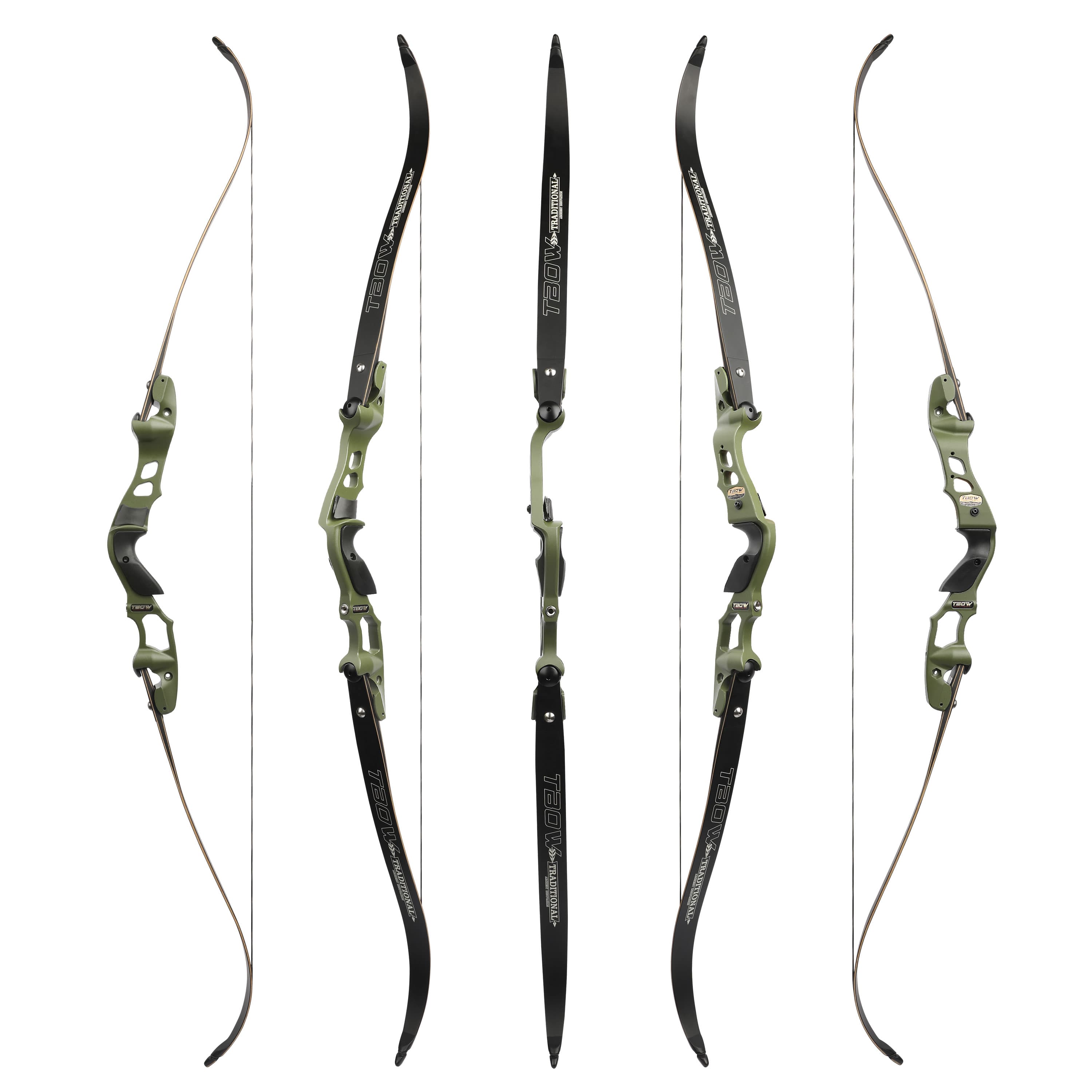 TBOW 62" ILF Recurve Bow Hunting Set 25-60lbs