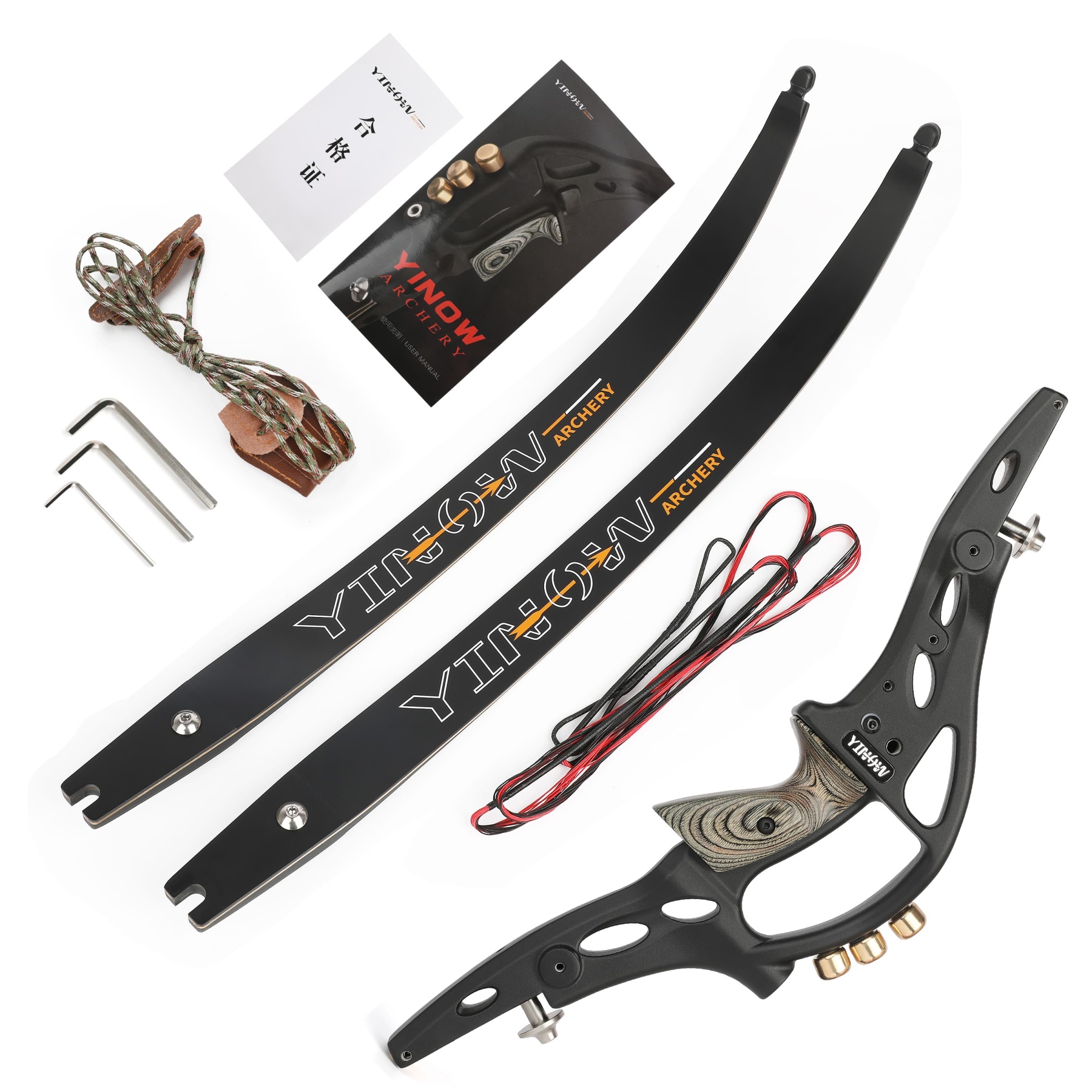 62" ILF Recurve Bow 19" Riser for Archery Hunting 20-50lbs 