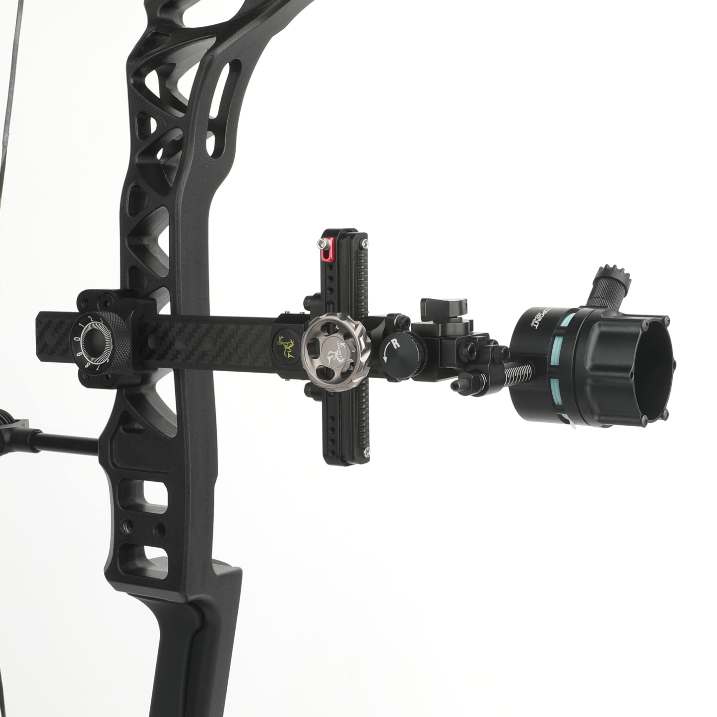 1 Pin Compound Bow Sight 0.019" Micro Fiber Archery Hunting