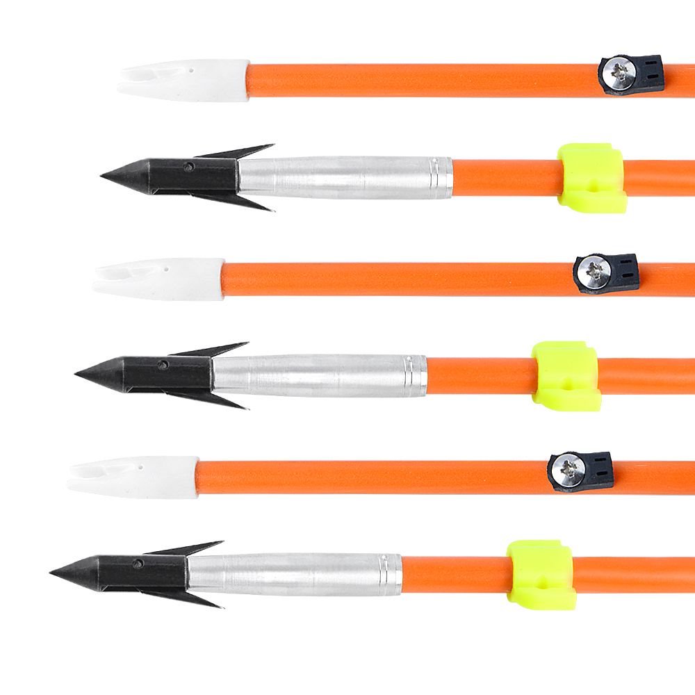 AME ARCHERY Orange Bowfishing Arrow (Upgraded Version with Screw Lock)