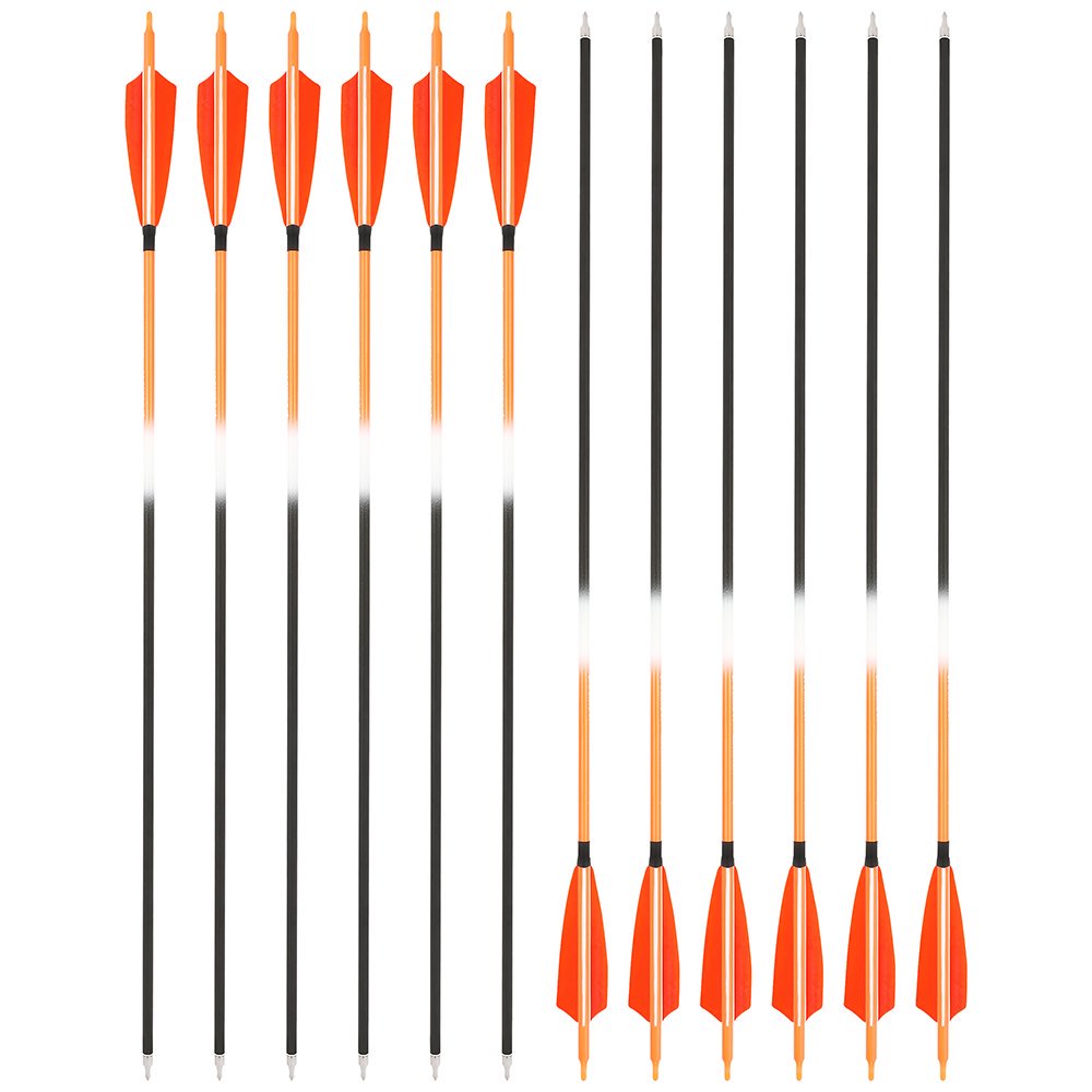  AME ARCHERY Orange Mixed Carbon Arrows – Spine 500 (12pcs)