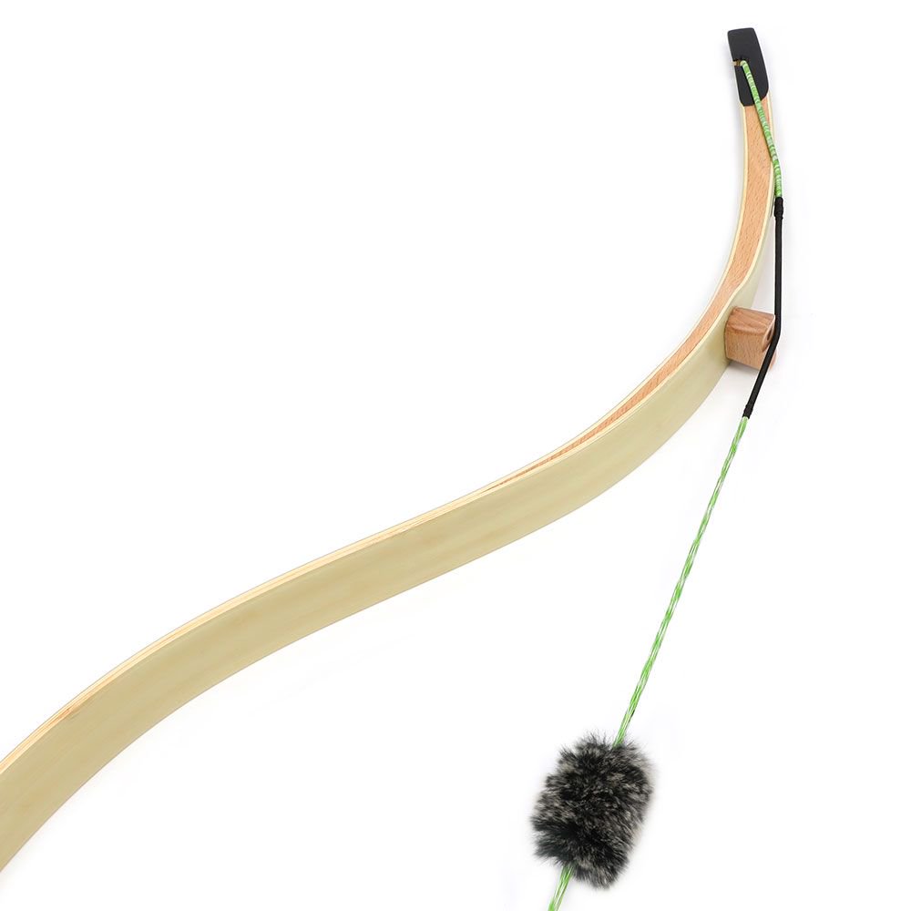 Moyun Traditional Laminated Recurve Bow – Bamboo Core & Clear Fiberglass, 20–45lbs