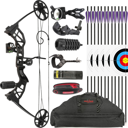 AME ARCHERY Entry-Level 38-70LBS Compound Bow Kit