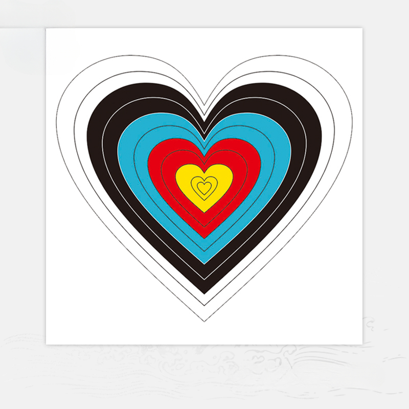 Ali Archery Target Paper Series – Five Venoms, Red Heart, Chinese Zodiac (20pcs)