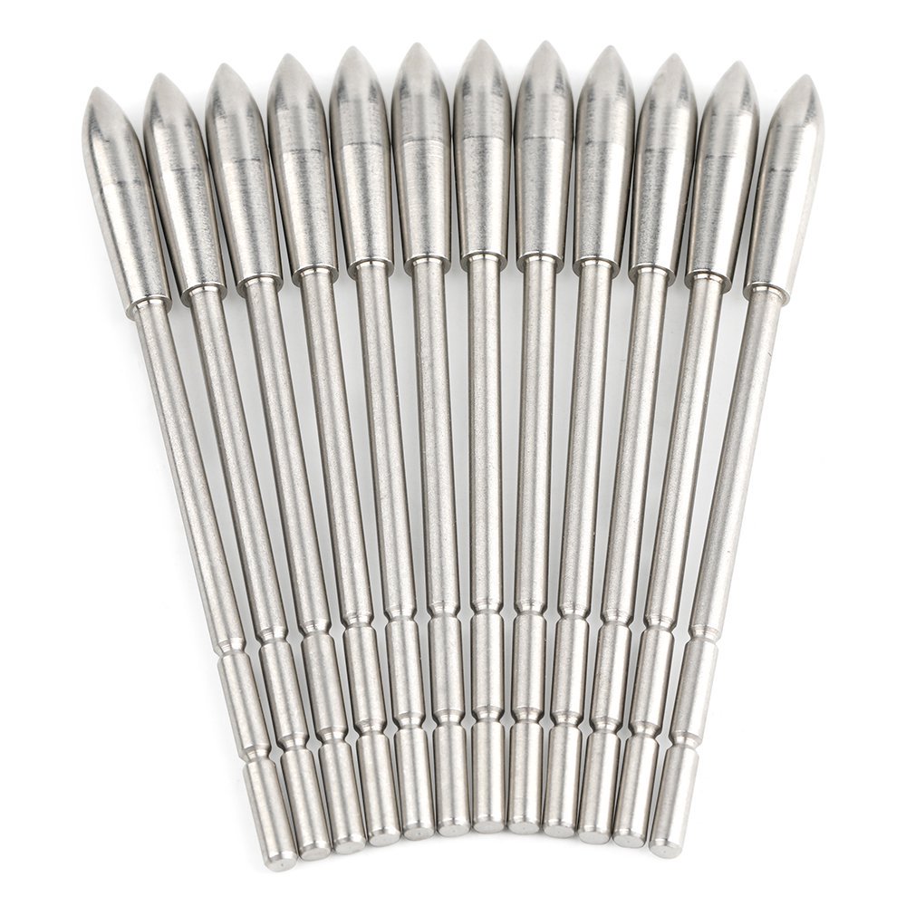 AME ARCHERY 3.2mm Stainless Steel Arrowheads(12pcs)