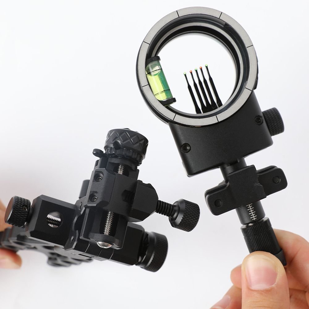 Topoint Archery TX1550 Compound Bow Sight – CNC Aluminum, 0.019" Pin, 1/2/3-Axis Adjustable with Optional Lens